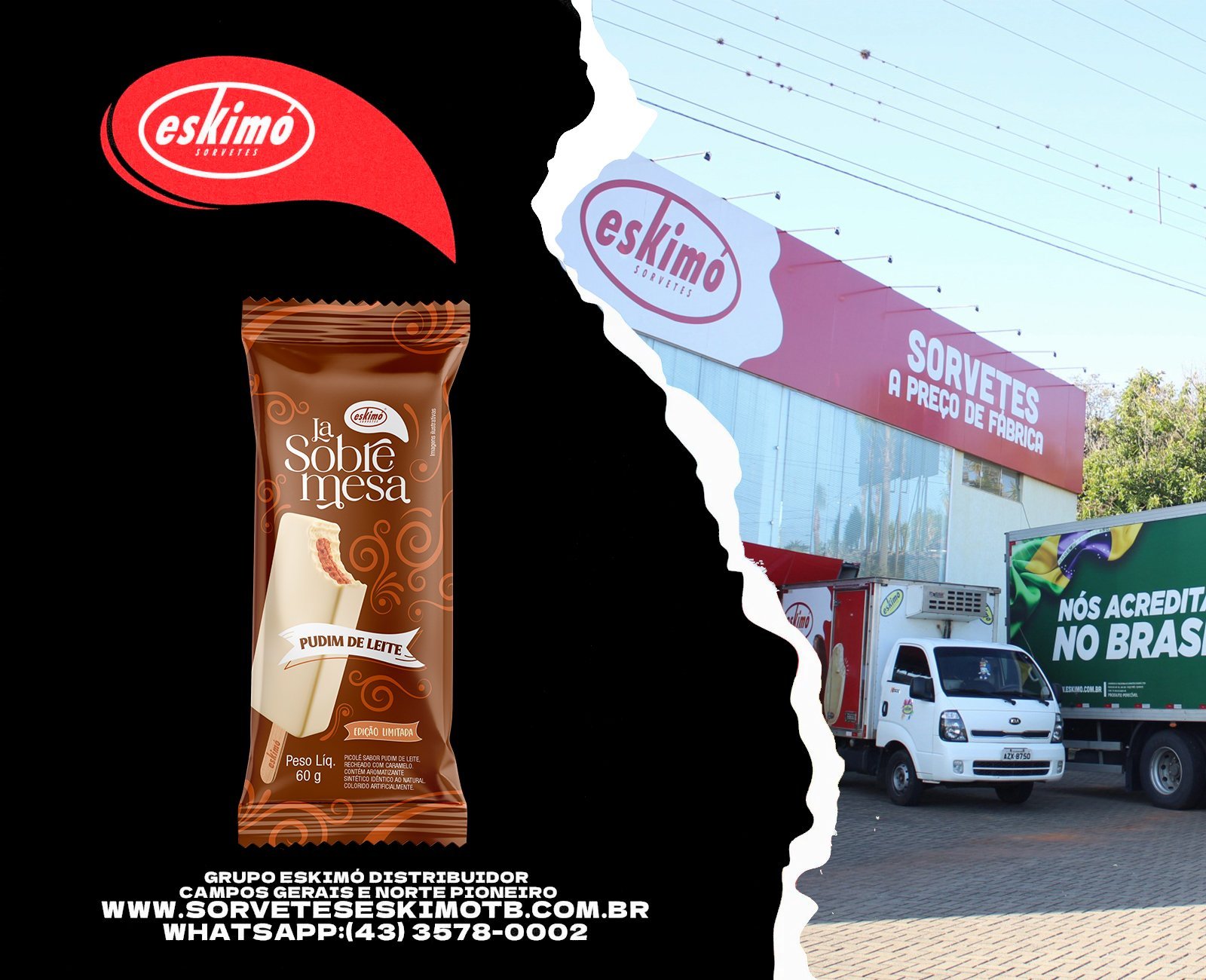 IFOODS La Sobremesa pudim de leite